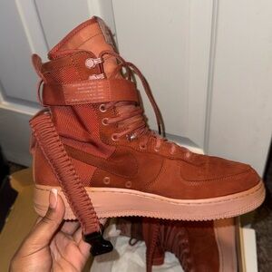 Nike Women's Lace-Up Boots - Burnt Orange